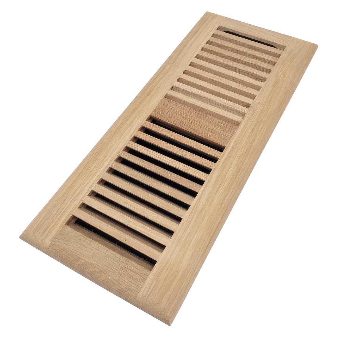 Homewell Red Oak Wood Floor Register Drop In Vent with Damper - Cheap Fitting
