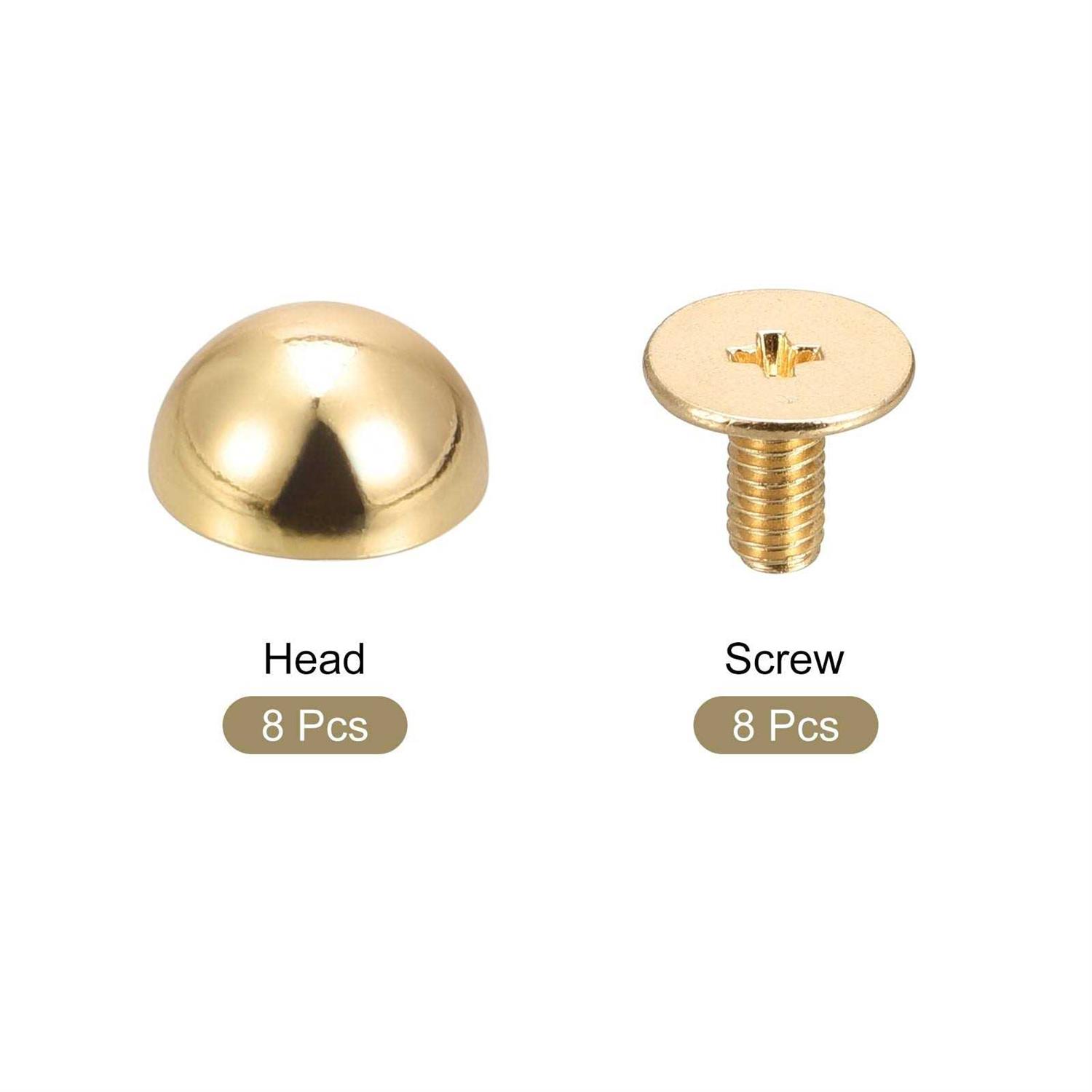 Uxcell Screw Back Rivets Hollow Round Head Leather Studs - Cheap Fitting