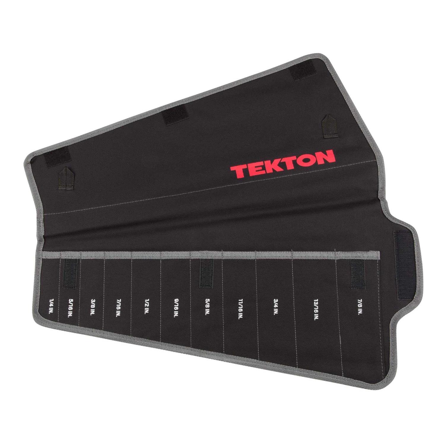 TEKTON 11-Tool Combination Wrench Pouch - Cheap Fitting
