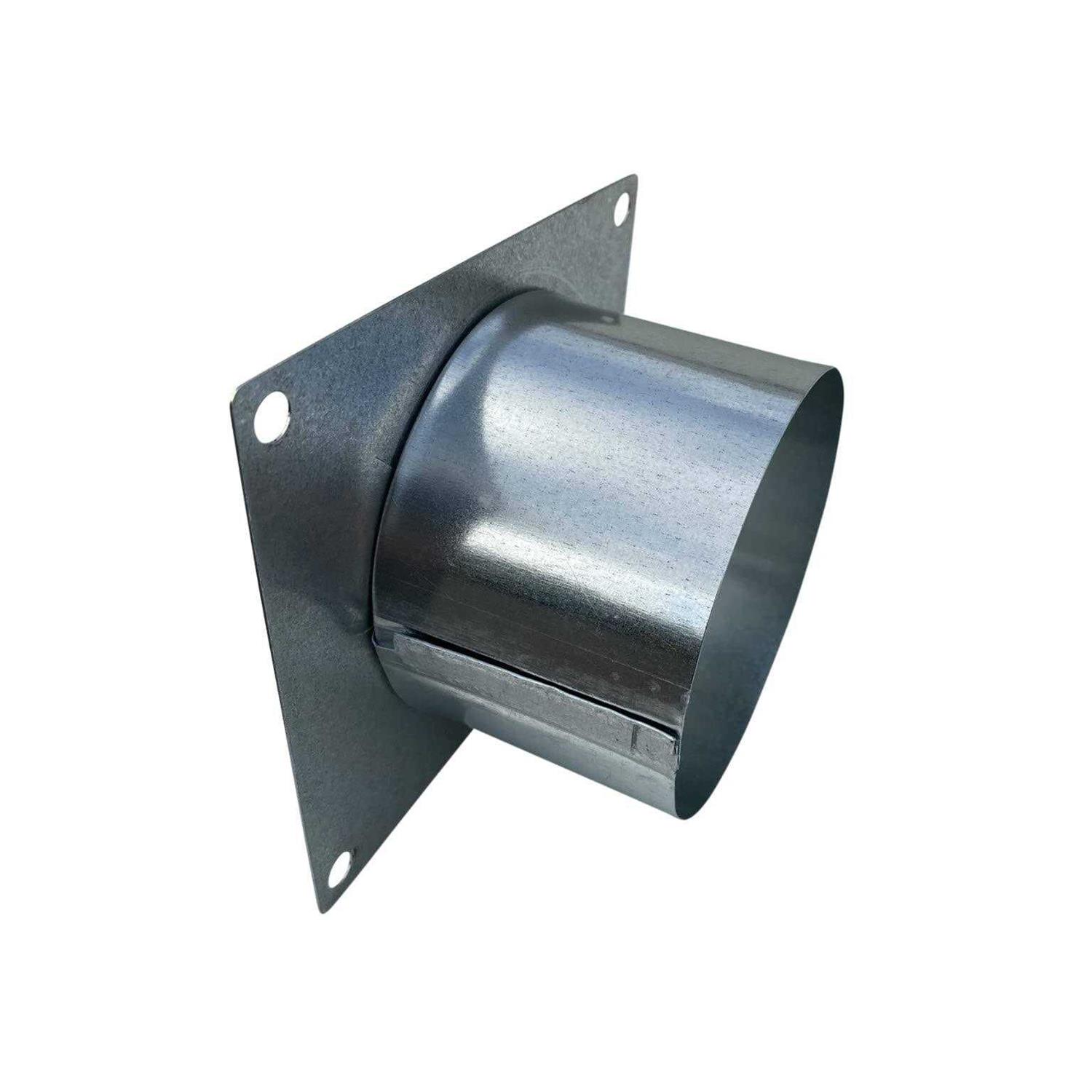 4 Inch Duct Flange by Vent Works Metal Wall Plate Kit Connector Easily Accepts Dryer Vent Hose - Cheap Fitting