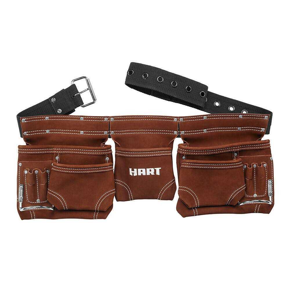 Hart 52 11-pocket Double-Stitched Suede Leather Tool Belt - Cheap Fitting