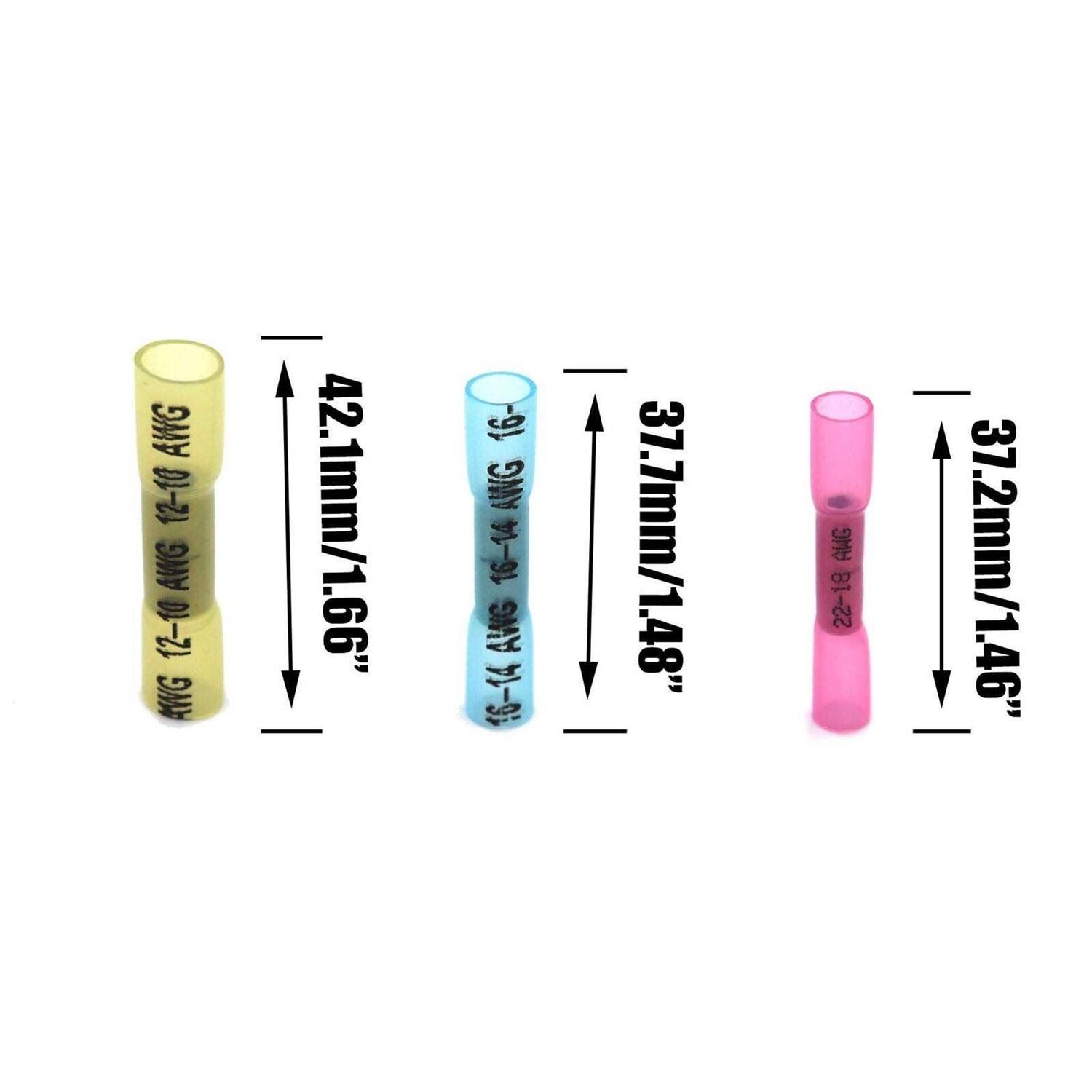 FGen 210pcs Heat Shrinkable Terminal Common Intermediate Crimping Terminal Crimp Wire Connector Waterproof Insulated Joint Terminal Assembly - Cheap Fitting