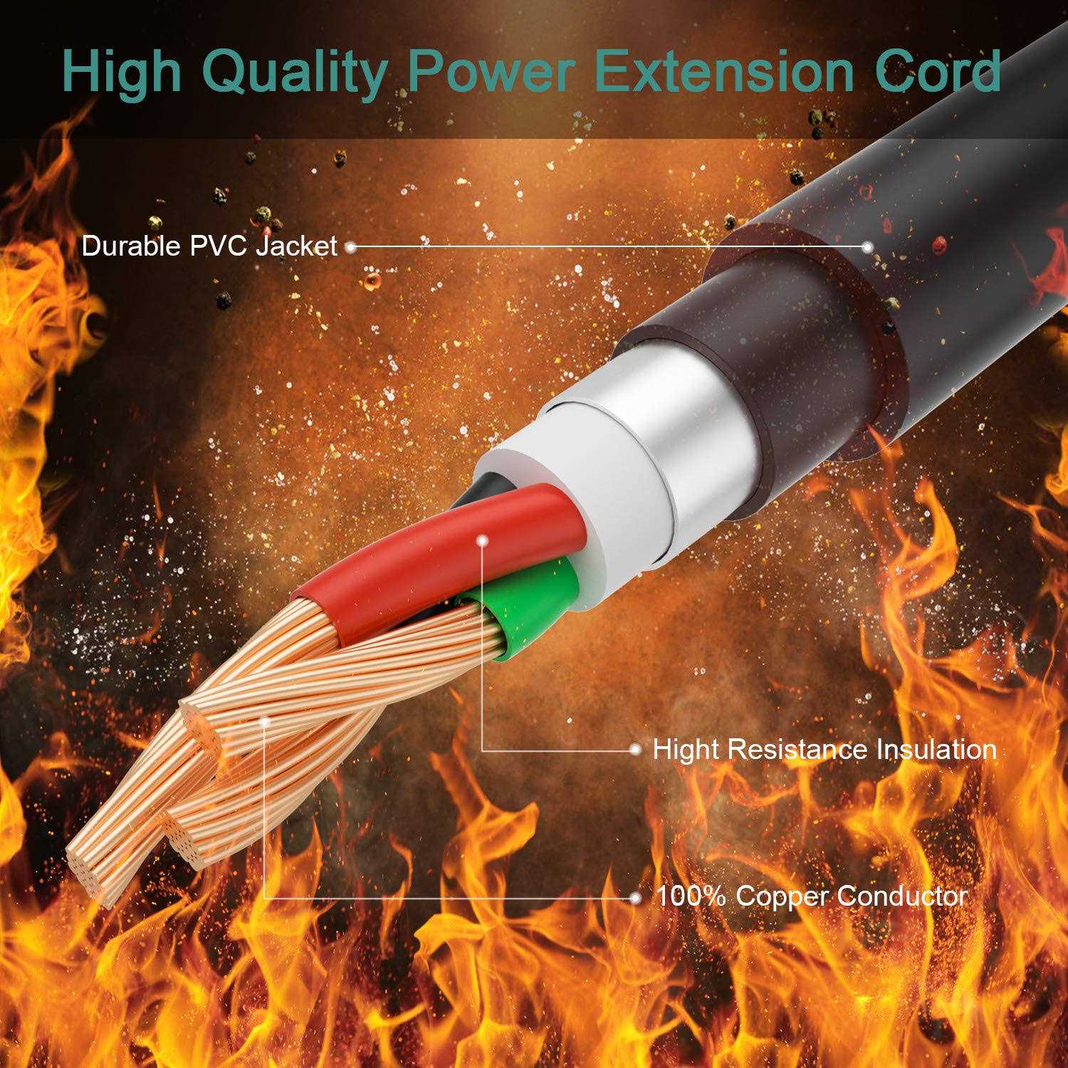Rophor Dryer Extension Cord 3 Prong, 30 Amp NEMA 10-30P to 10-30R with Lighted End, Use for Dryer Power Extension and EV Chargin - Cheap Fitting