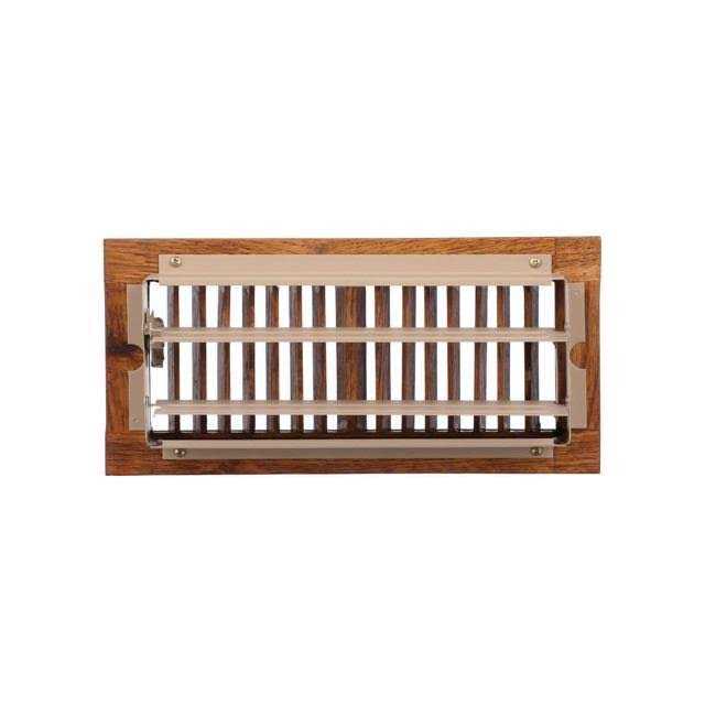 T.A. Industries 4 in. x 10 in. Oak Floor Diffuser - Cheap Fitting