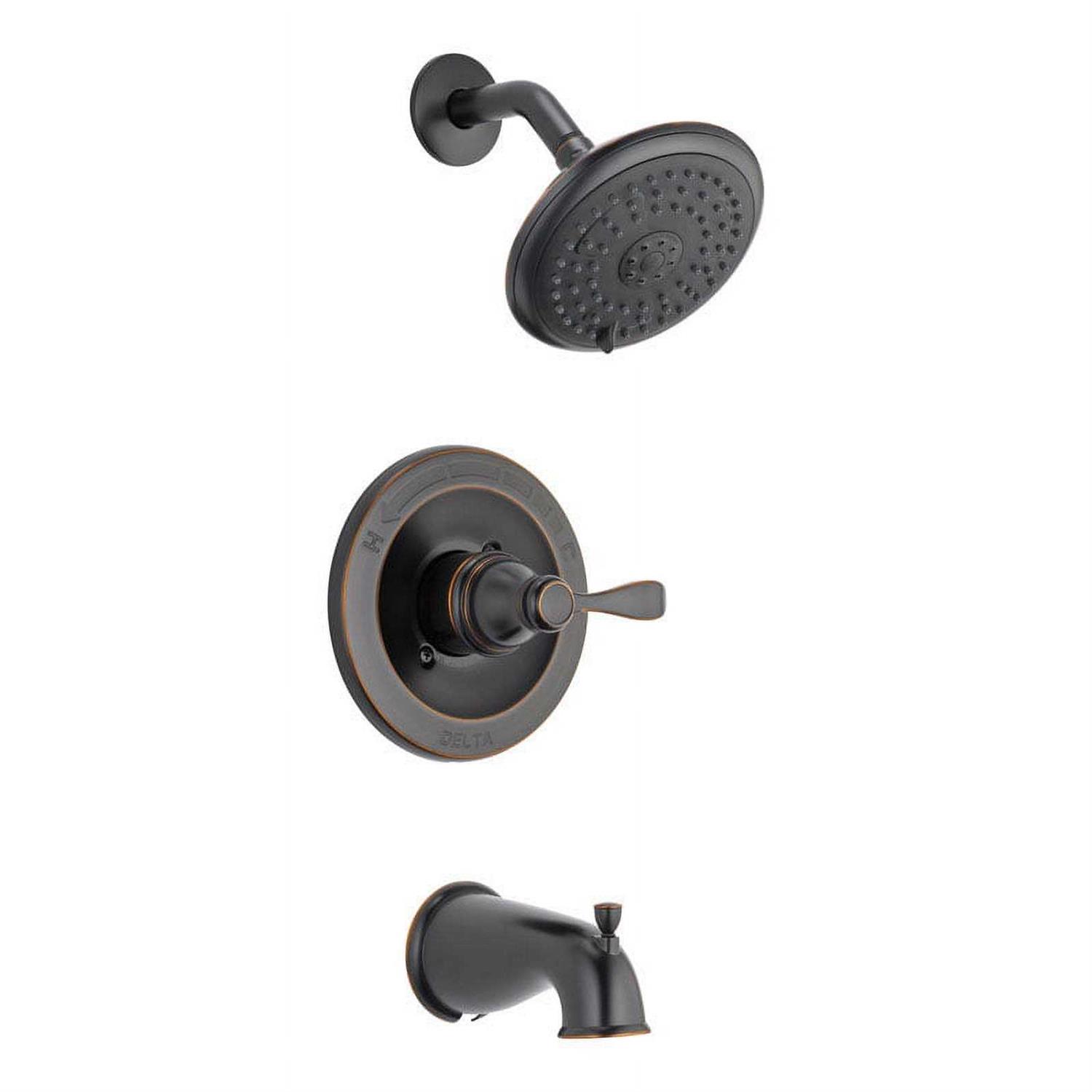 Delta Porter Single-Handle 3-Spray Tub and Shower Faucet in Oil Rubbed Bronze - Cheap Fitting