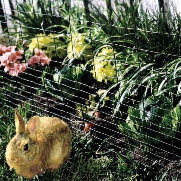 YARDGARD 2.3 ft. x 50 ft. Black PVC-Coated Garden Fence - Cheap Fitting