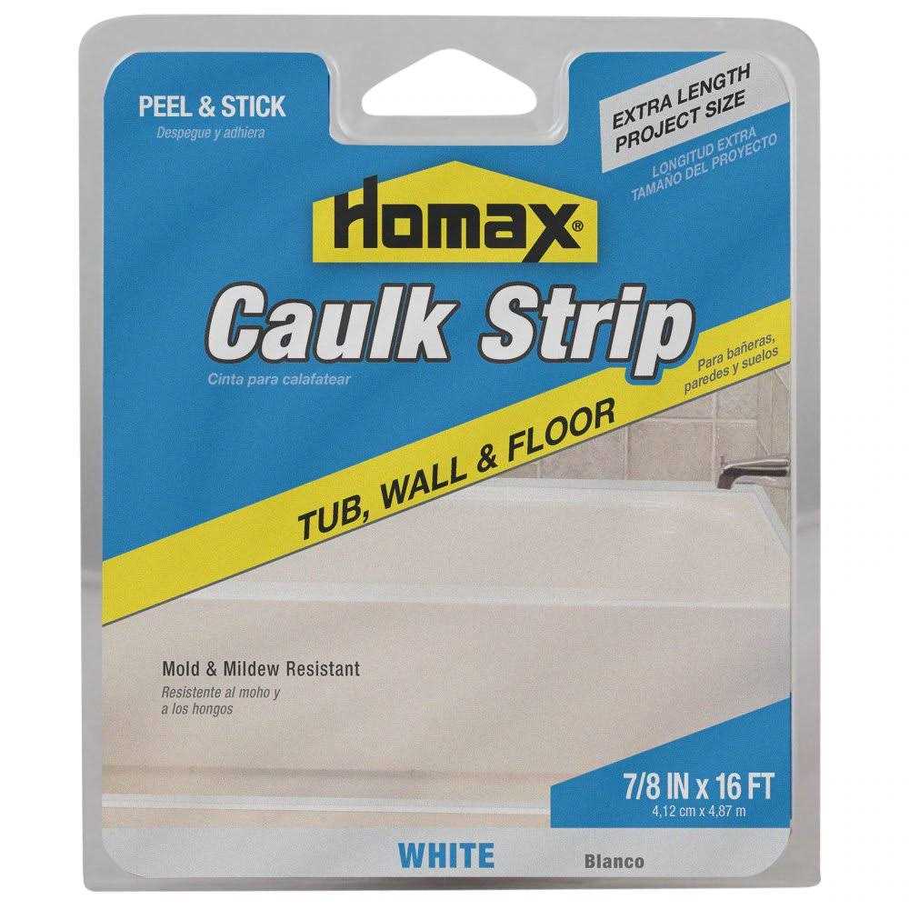 Homax Caulk Strips White 7/8 in. x 16 ft - Cheap Fitting