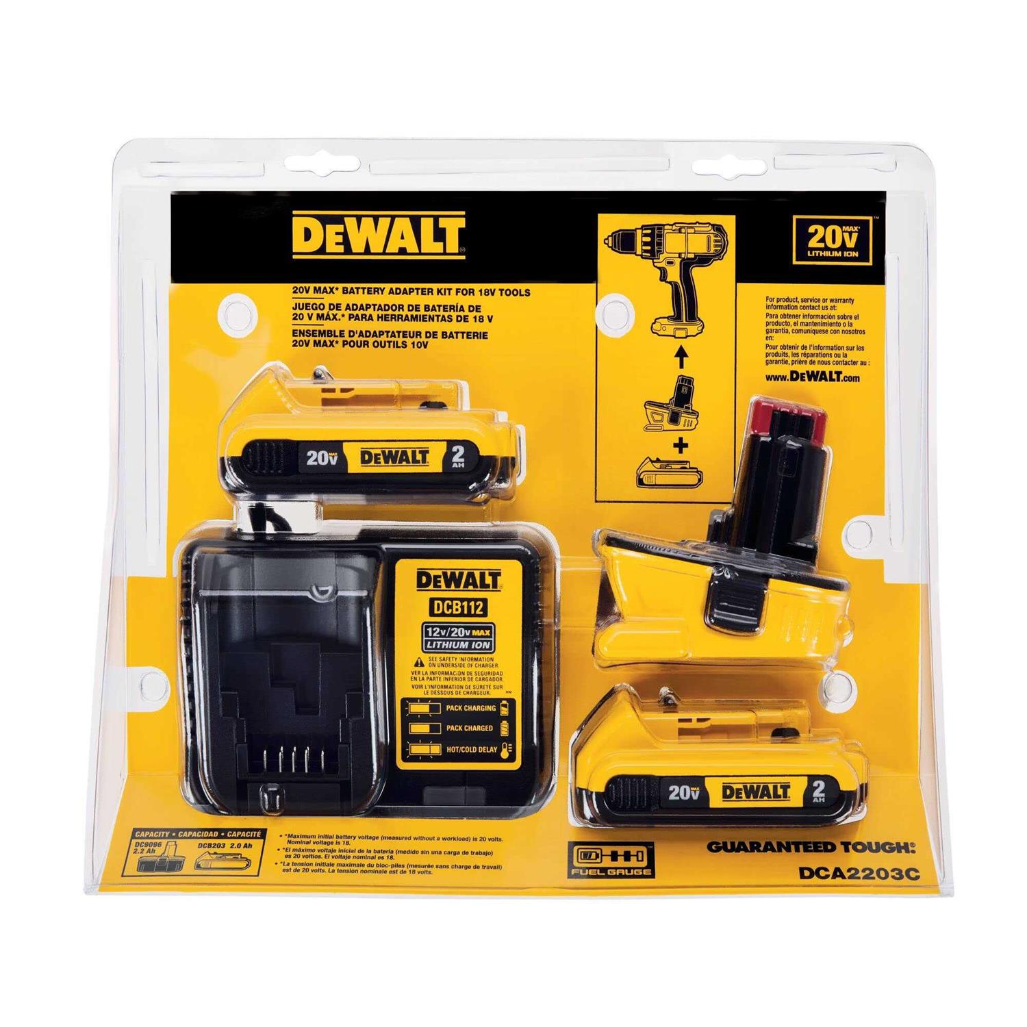 Dewalt 18V-20V Battery Adapter Kit DCA2203C - Cheap Fitting