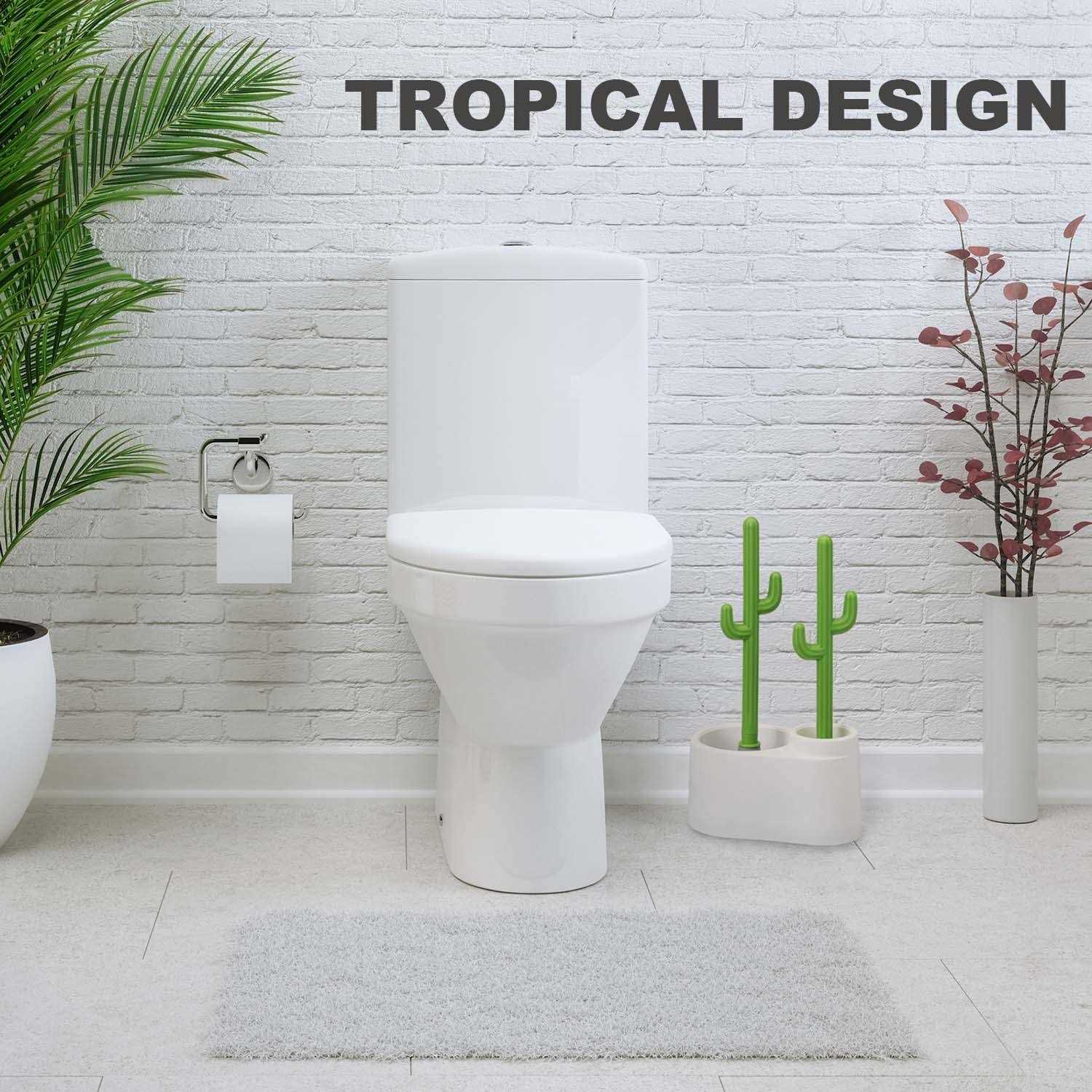 ALLOBUB Cactus Toilet Plunger and Brush Set for Bathroom Cleaning - Cheap Fitting