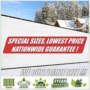 ColourTree Brown Privacy Fence Screen Mesh Cover Screen with Reinforced Grommets for Garden Fence - Cheap Fitting