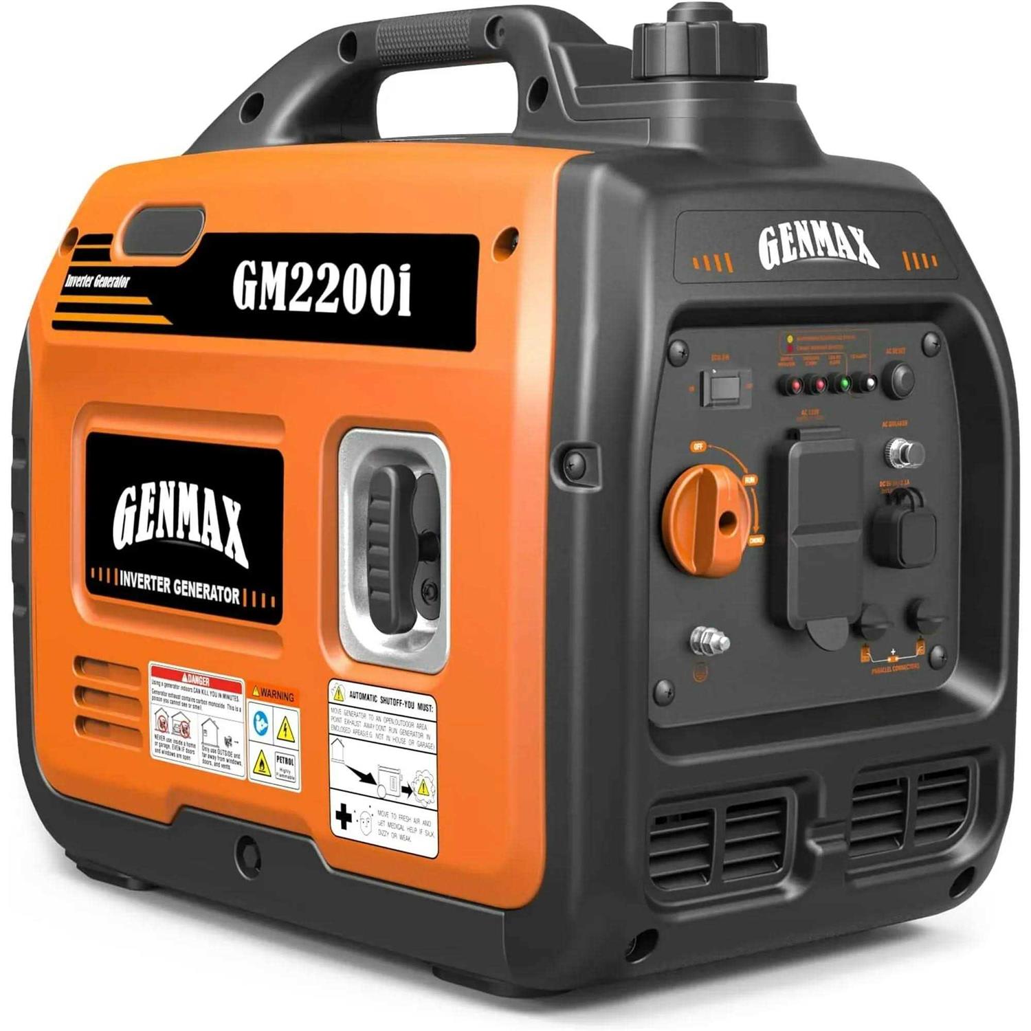 GENMAX Portable Inverter Generator,2200W ultra-quiet gas engine EPA Compliant - Cheap Fitting