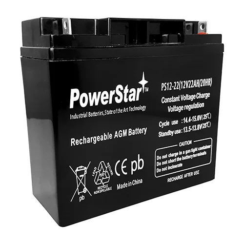 12V 22Ah CB19-12 Sealed Lead Acid AGM Rechargeable Deep Cycle Battery - Cheap Fitting