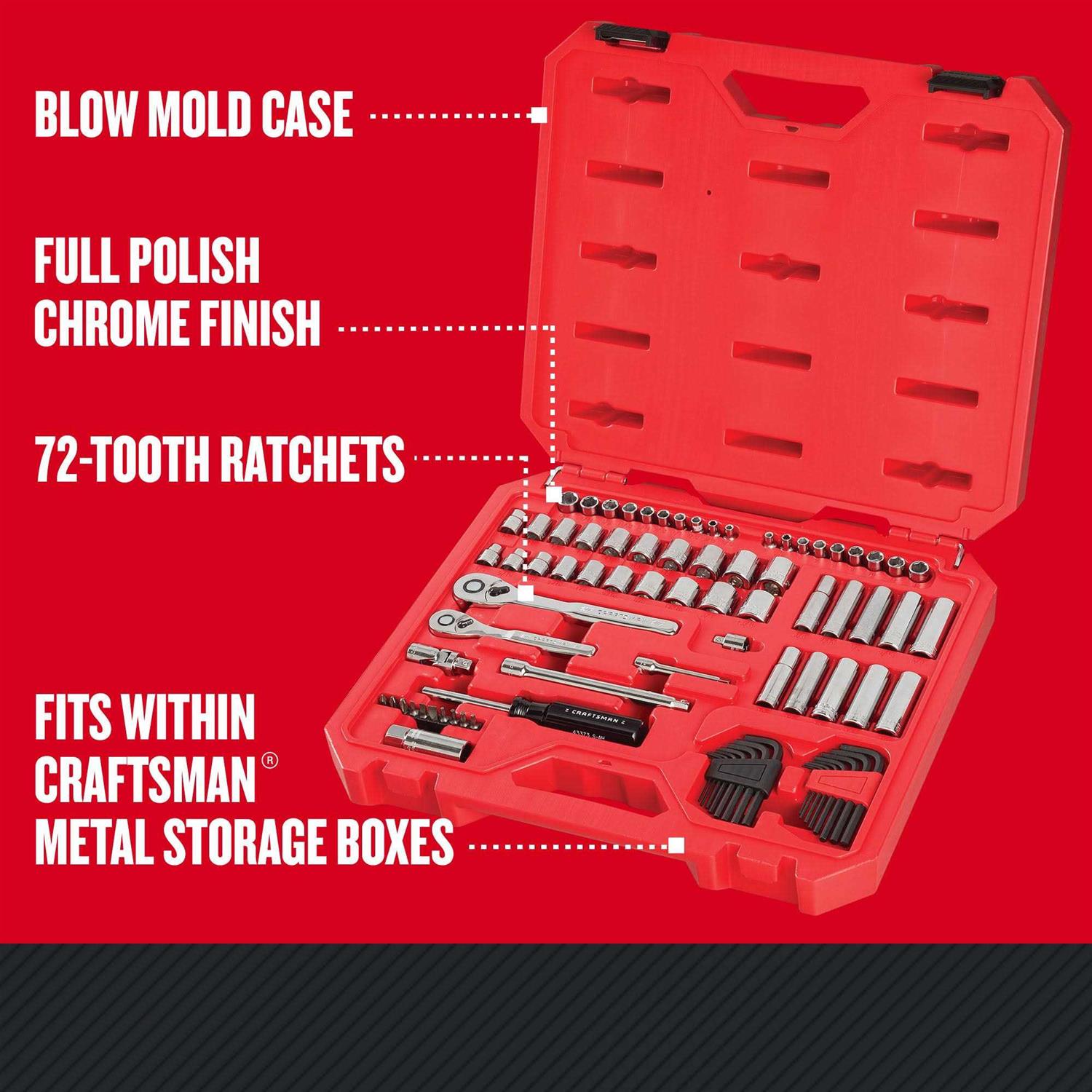 Craftsman Mechanical Tool Set 83 Piece - Cheap Fitting