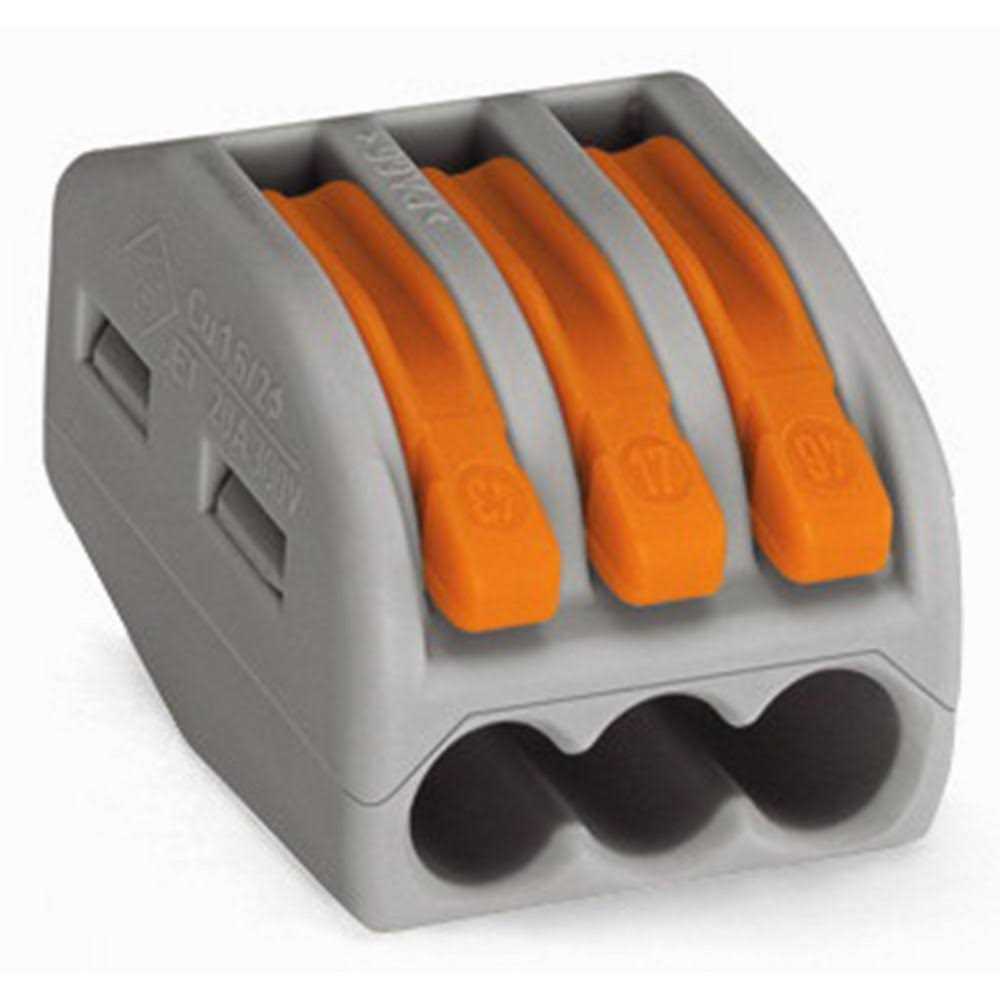 Wago 222-413 Lever-Nuts 3 Conductor Compact Connectors - Cheap Fitting