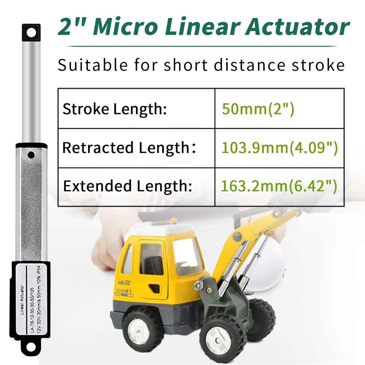 Micro Electric Linear Actuator with Controller 2 Stroke Mini Motion Actuator 12V DC - Cheap Fitting