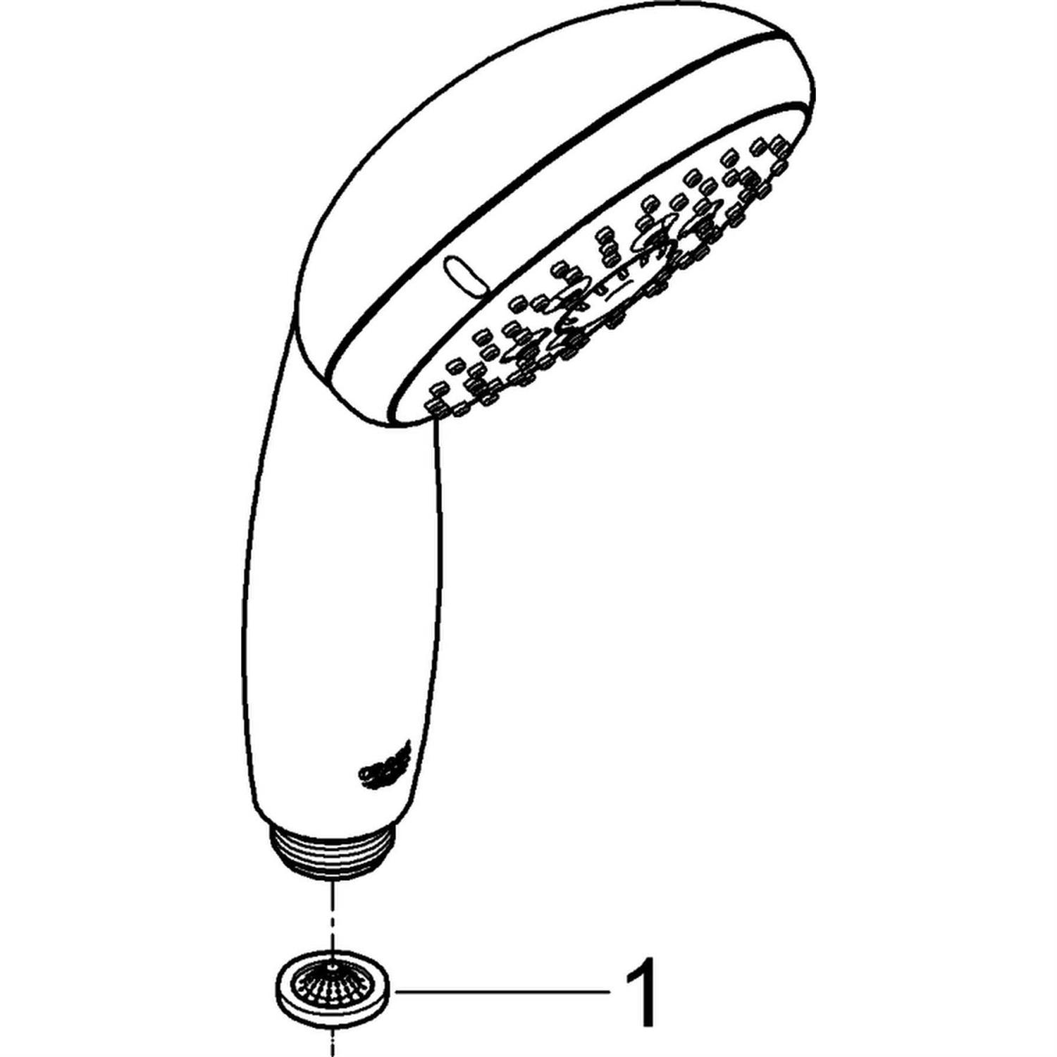 Grohe Tempesta 28421002 100 Hand Shower - Cheap Fitting