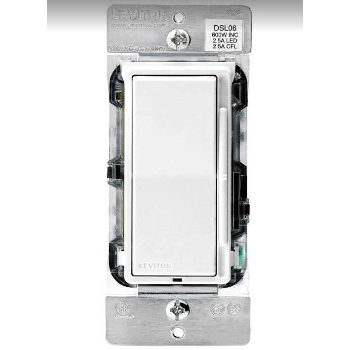 Leviton Decora Rocker Dimmer with Slide Bar - Cheap Fitting