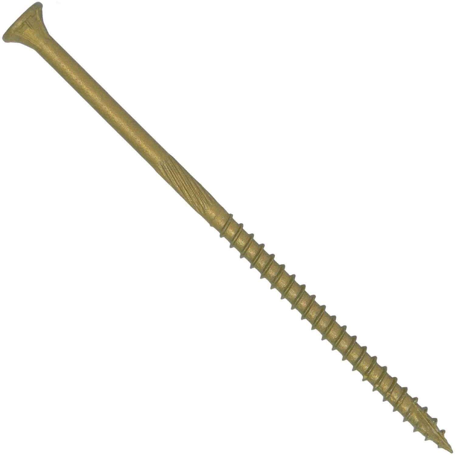 Jake Sales #8 x 1 Bronze Star Exterior Coated Wood Screw Torx/Star Drive Head - Cheap Fitting