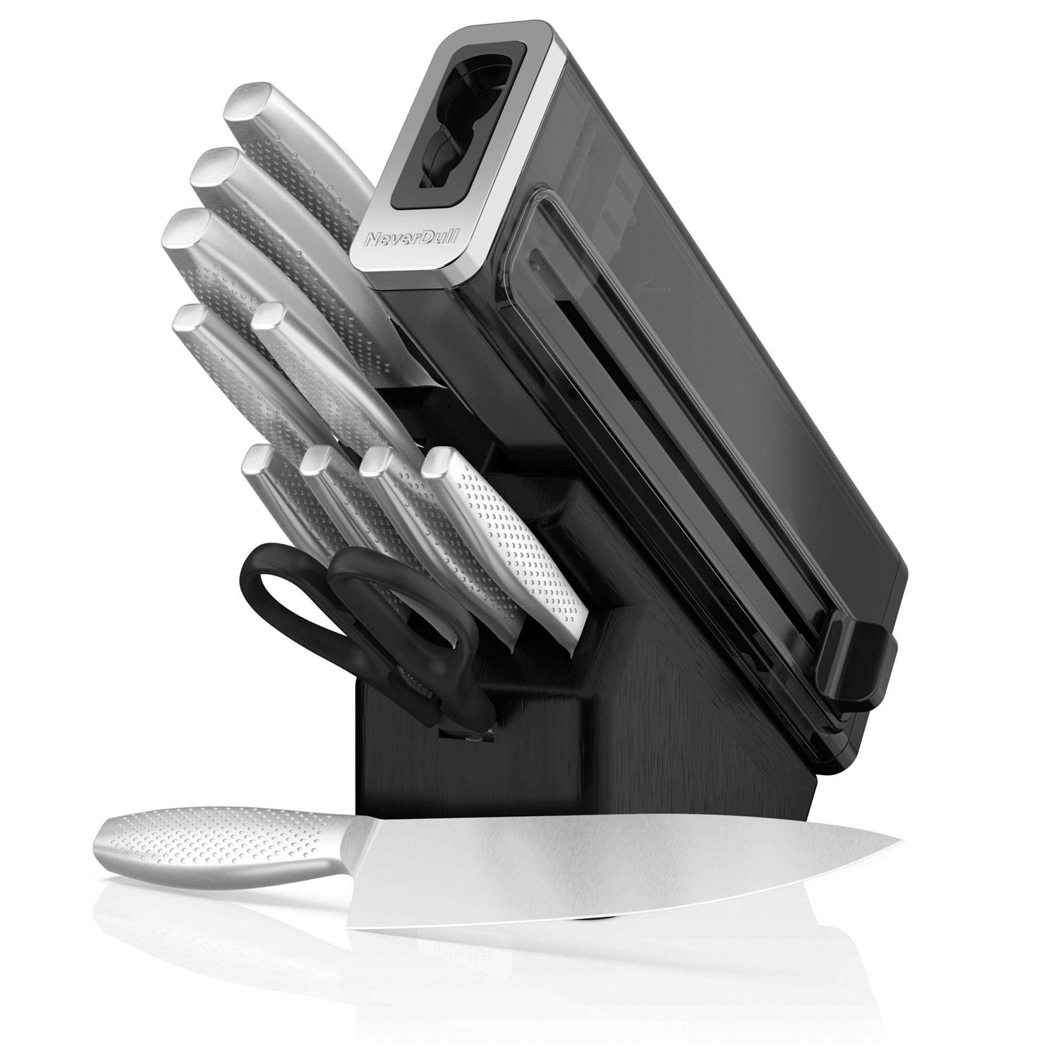 Ninja NeverDull Essential 12 Piece Stainless Steel Knife System with Built in Sharpener K22012 - Cheap Fitting