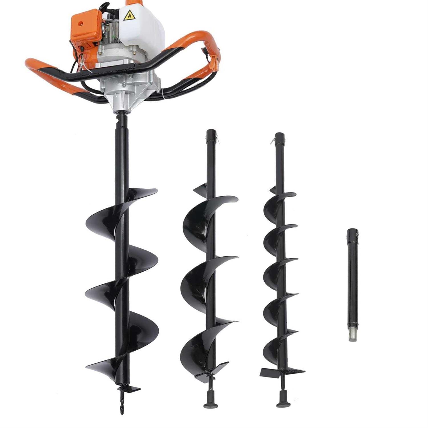 Dyrabrest 52cc Gas Powered Earth Auger Post Hole Digger Borer Fence Ground Drill 4inch / 6inch / 8inch Bits - Cheap Fitting