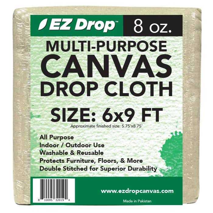 12 ft. x 15 ft. Canvas Dropcloth – 8 oz. - Cheap Fitting