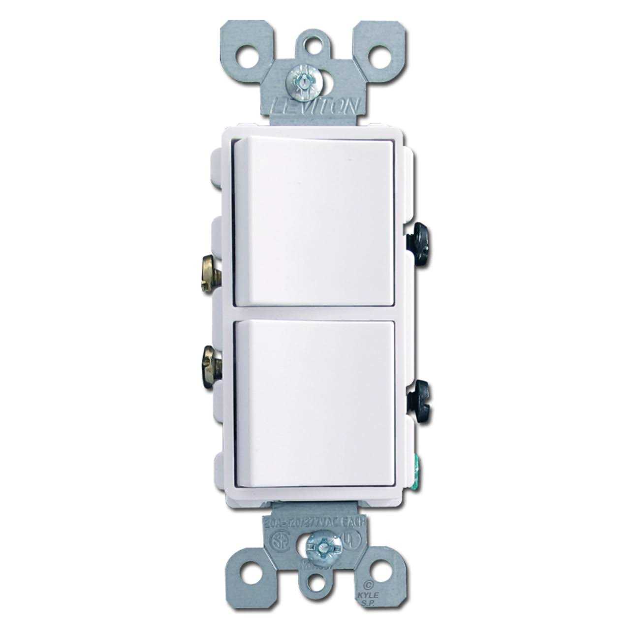 Leviton 5627 Single-Pole Decora Combination Switch - Cheap Fitting