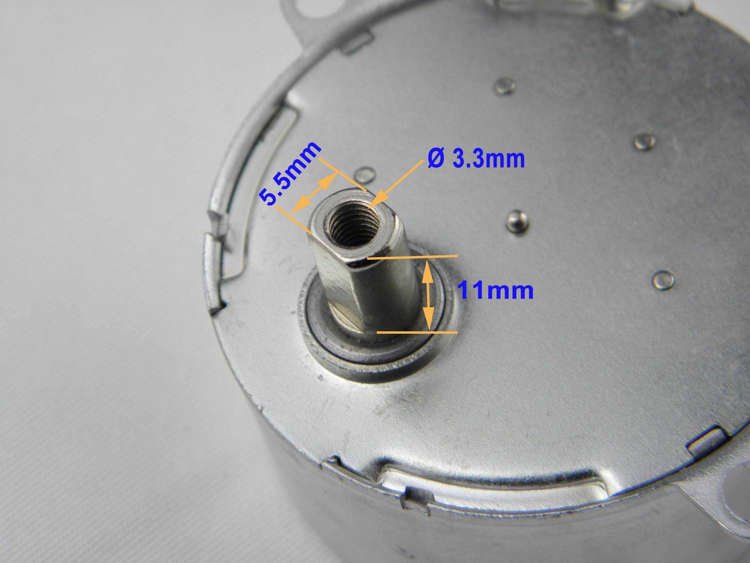 CHANCSTYD50 AC Geared Synchronous Motor 12V AC 10-12RPM CW Fixed Rotation 4W - Cheap Fitting