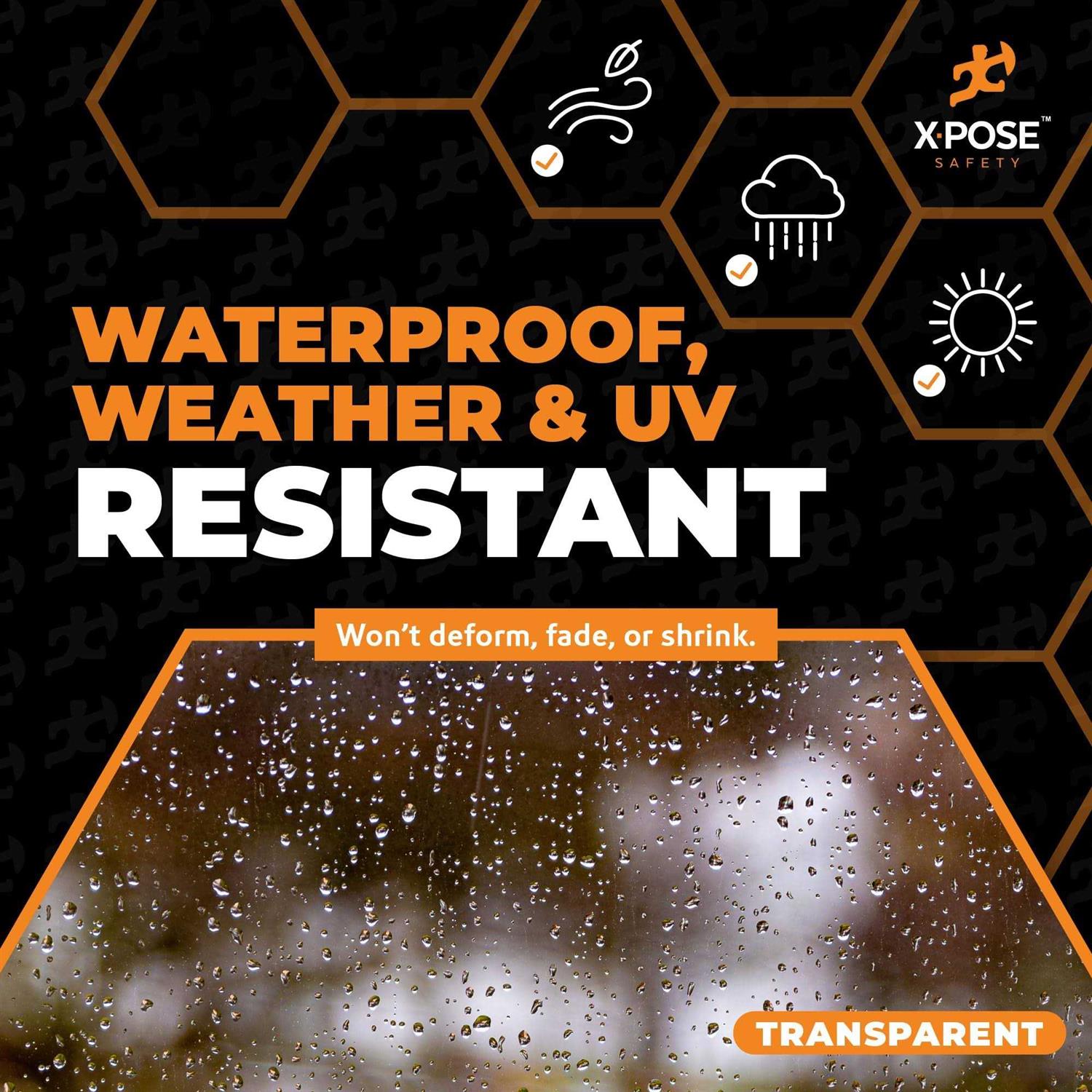 Xpose Safety 6′ x Heavy Duty 20 Mil Clear PVC Vinyl Tarp CVT - Cheap Fitting