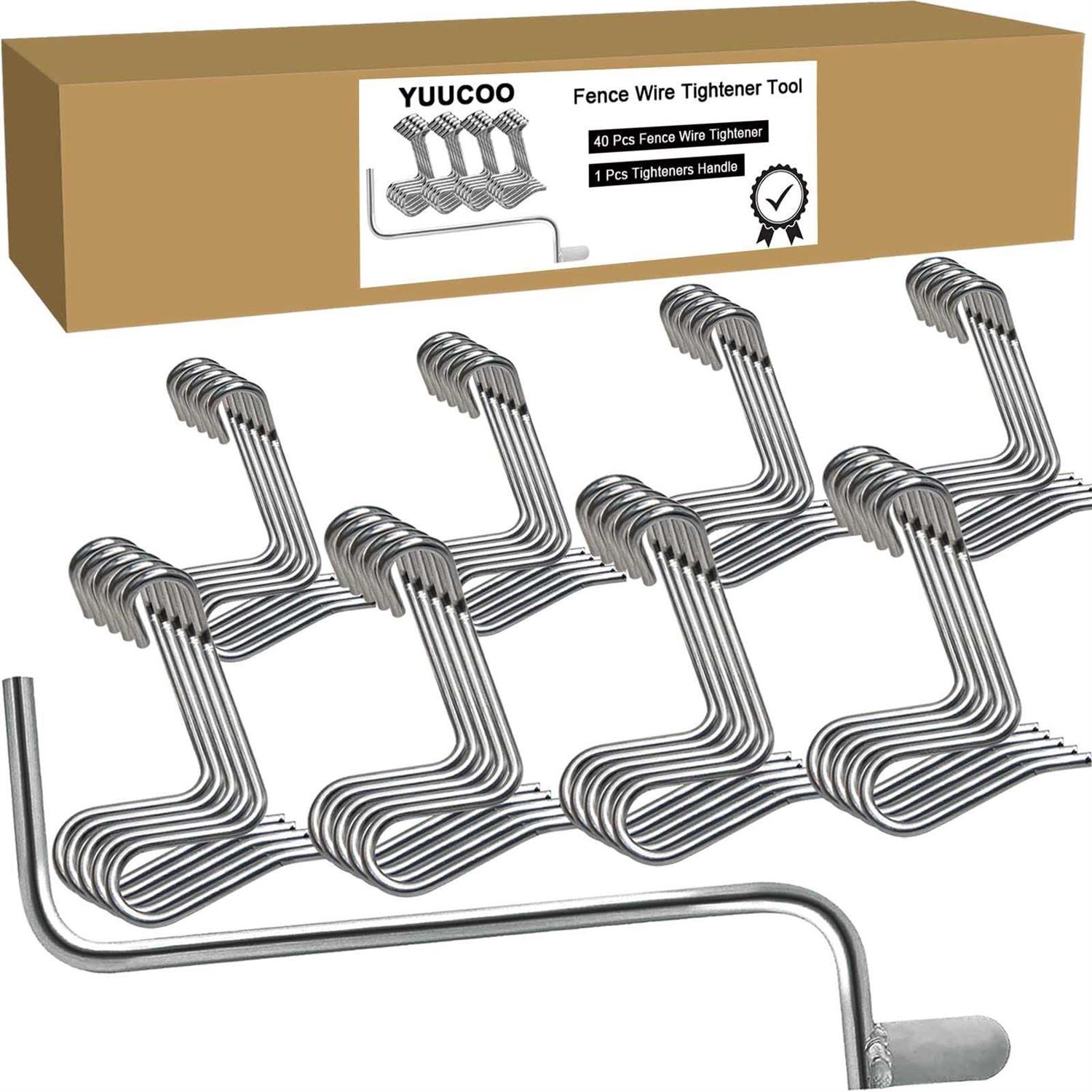 40 Pcs Fence Wire Tightener with Tighteners Handle Fence Wire Tensioner - Cheap Fitting