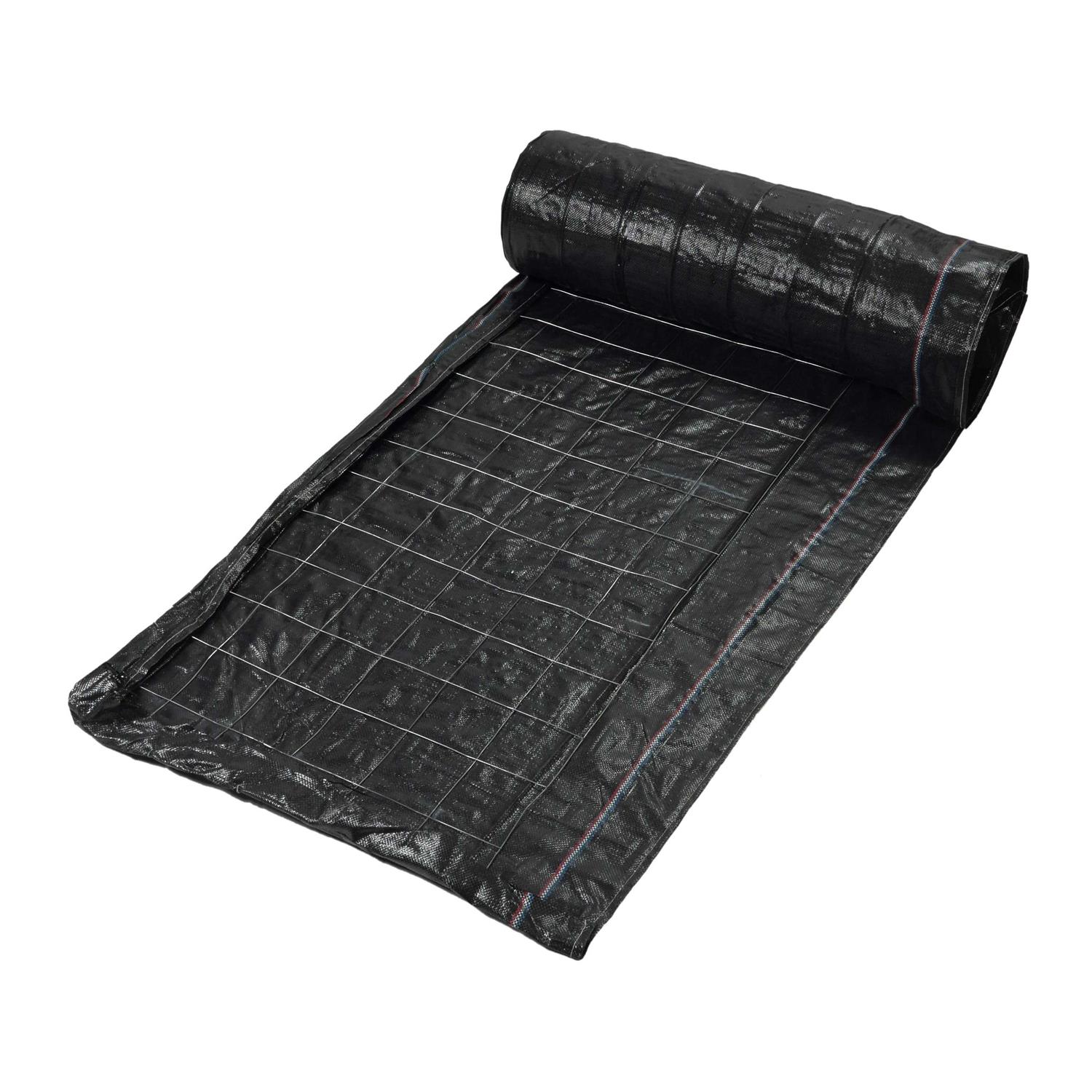 Mutual Industries 100 ft. Black Wire Backed Silt Fence - Cheap Fitting