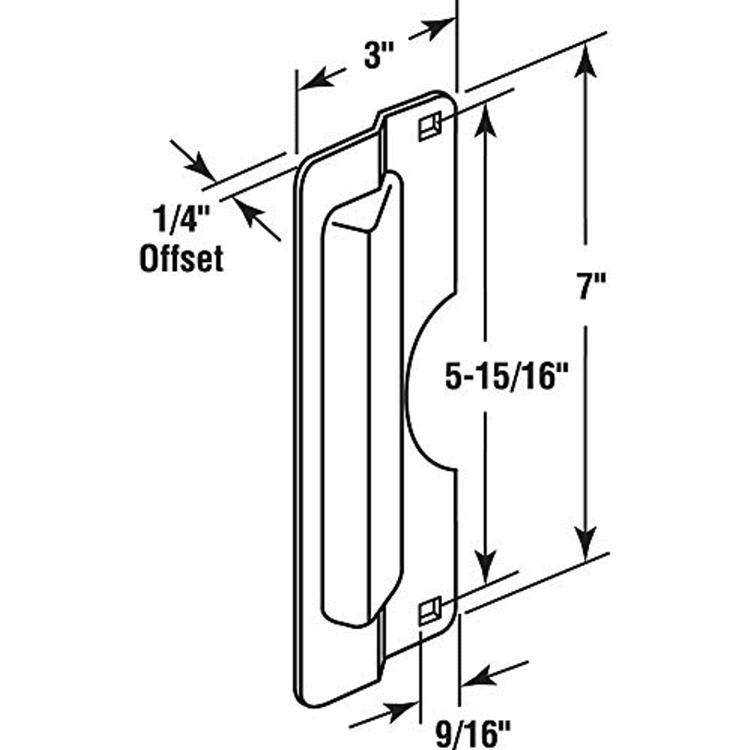 Prime-Line Latch Shield - Cheap Fitting