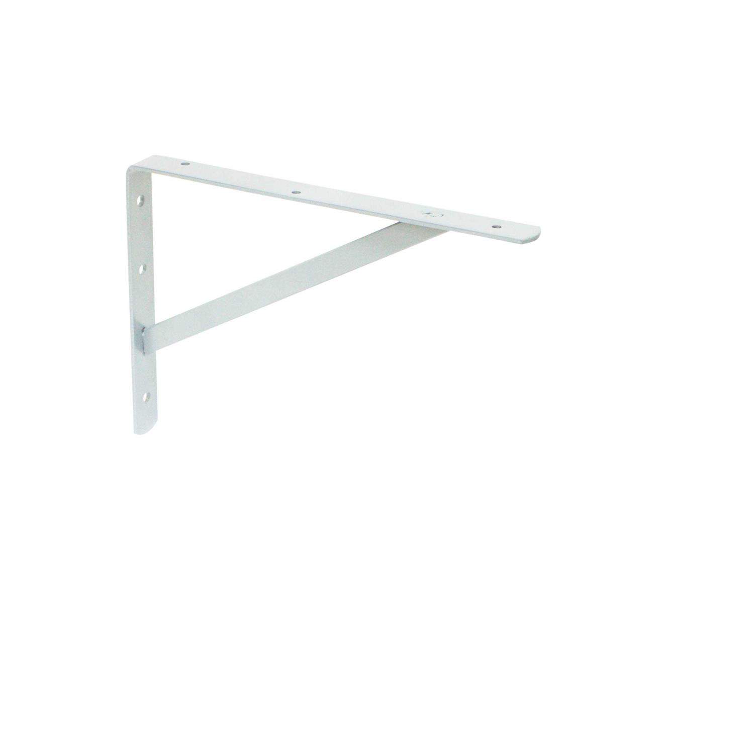 Style Selections 11.69-in White Shelf Bracket | 25223PHLLG - Cheap Fitting