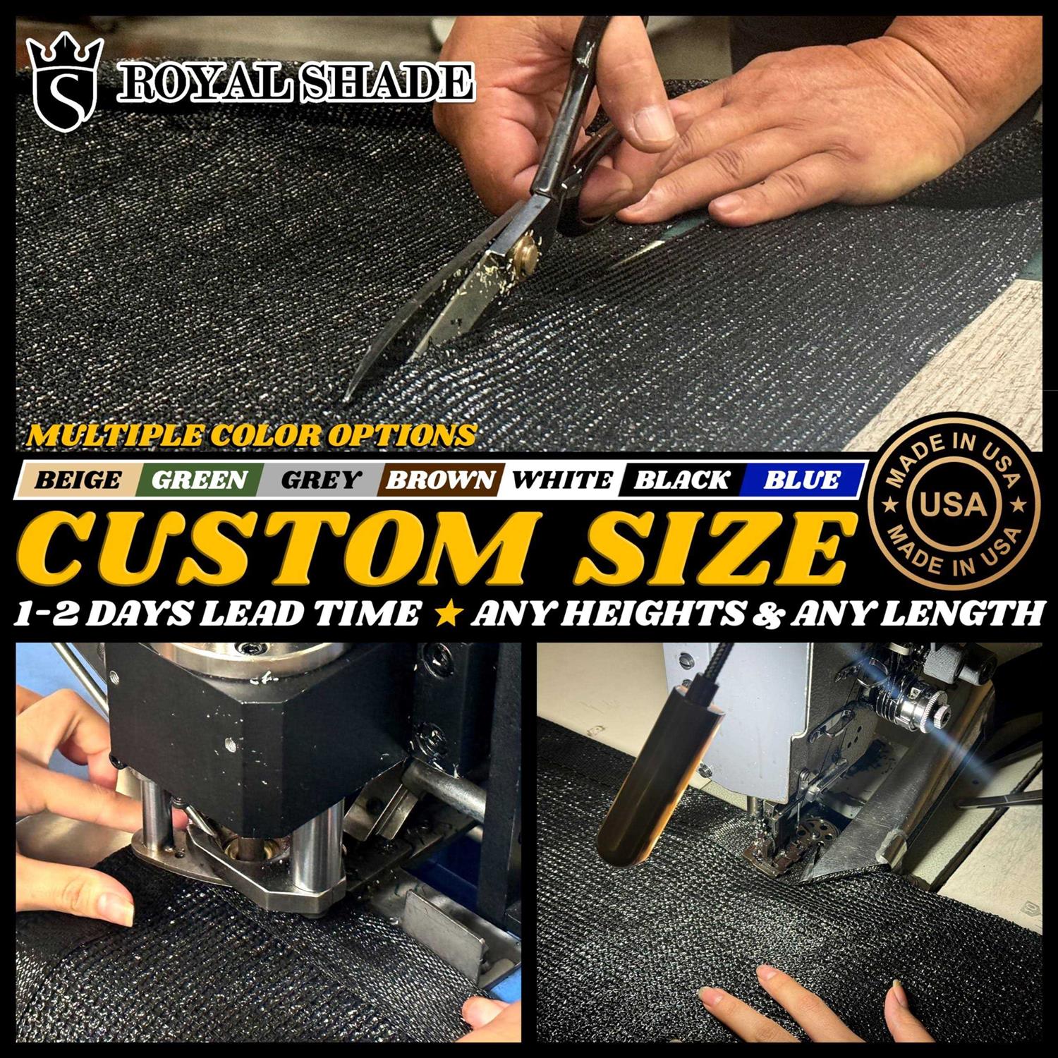 Royal Shade 50′ Fence Privacy Screen Cover Windscreen - Cheap Fitting