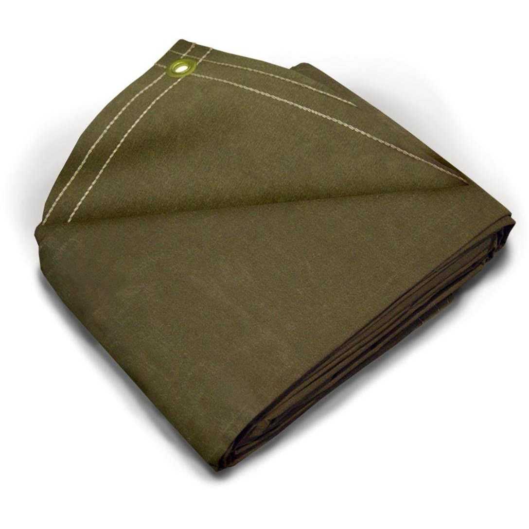 Tarps Now 18 Mil Canvas Tarp with Brass - Cheap Fitting
