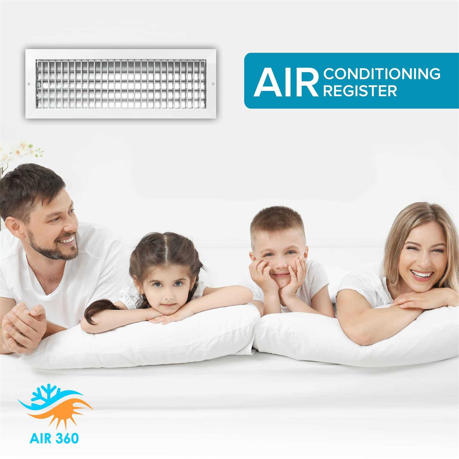 Air 360 Air Vent Covers Wall AC Grille – Premium Register Vent Cover – Durable Rustproof Aluminum - Cheap Fitting