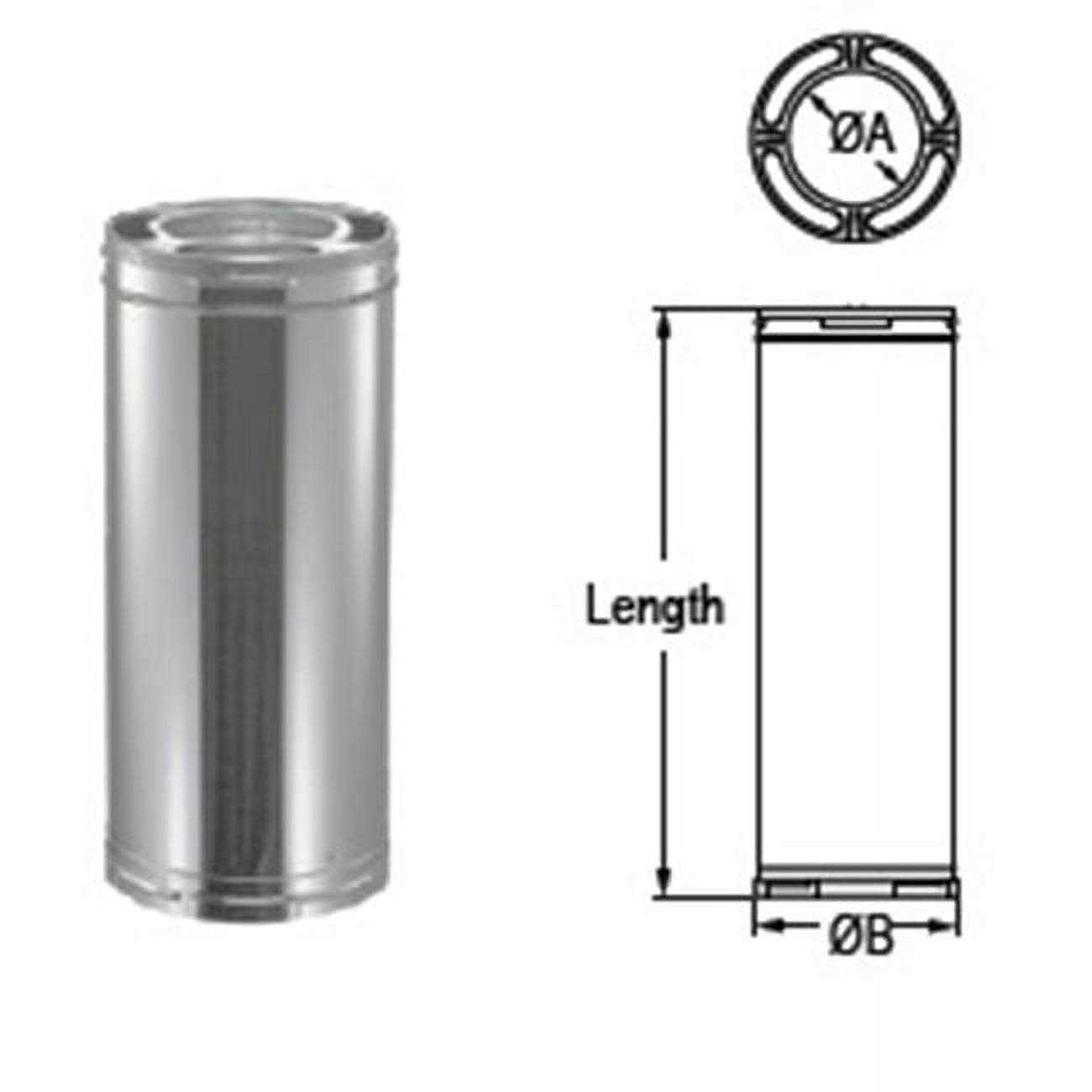 DuraVent DuraPlus 6 Diameter Stainless Steel Chimney Pipe - Cheap Fitting